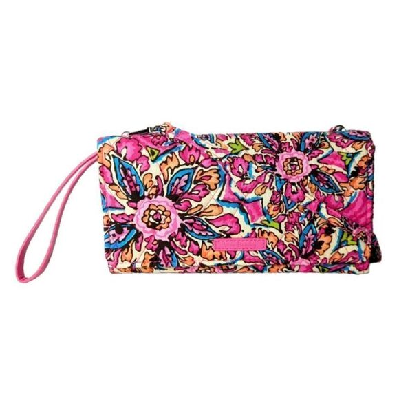 NWT VERA BRADLEY All In One Wallet Crossbody In Sunburst Floral - Picture 1 of 8